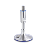 GN 20 Leveling Feet, Stainless Steel, with Mounting Holes, Hygienic Design