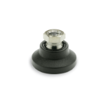 GN 343.7 Leveling Feet, Foot Plastic, Internal Thread Stainless Steel