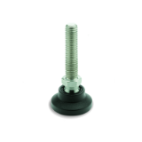 GN 343.8 Leveling Feet, Foot Plastic, Threaded Stud Stainless Steel