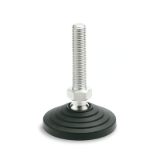 GN 344.5 Leveling Feet, Foot Plastic /Threaded Stud Stainless Steel