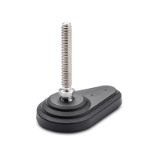 GN 445.5 Leveling Feet, Plastic / Stainless Steel