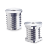 GN 992 Insert Bushings, Aluminum, for Round Tubes and Square Tubes