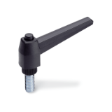 GN 503 - Adjustable hand lever, Plastic, with bolt