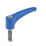 GN 604.1 - Adjustable hand levers, detectable, FDA-compliant plastic, threaded stud Stainless Steel