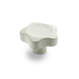 GN 5337.4 - Star knobs, White, Bushing Stainless Steel