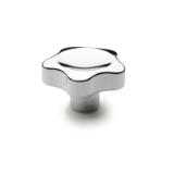 GN 5337.4 - Star knobs, plastic, chrome-plated