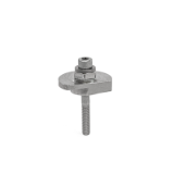GN 918.7 - Clamping Bolts, Stainless Steel, Downward Clamping, Screw from the Operator's Side, Type SKS with hex