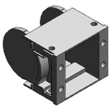 Mounting Brackets - KMA, short - Attachment from any side | Pivoting | Locking