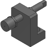 NLSDNS-U - Stoppers for Linear Guideways - for use with Base - for Positioning with Fine Threaded Hole - with Stopper Bolt with Urethane