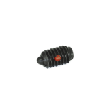 SPNL - Short Spring Plungers, Threaded Body Type, Type SS- Steel Bolt, Heavy End Pressure, With Nylon Locking Element Inch