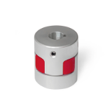 GN 2241 - Elastomer Jaw Couplings, Aluminum, Hub with Set Screw, with Inch-Inch Bores, Bore code K, with keyway